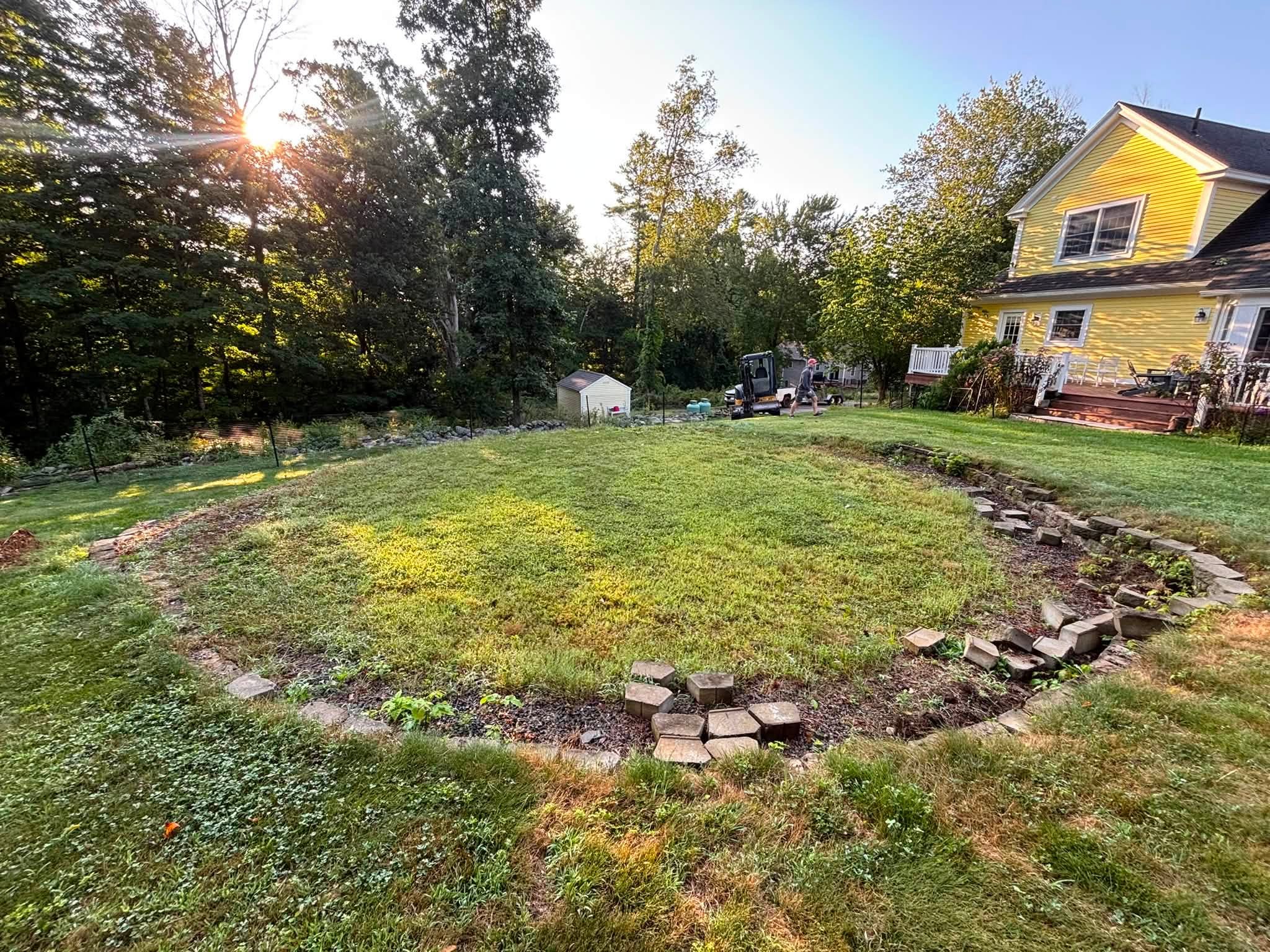 Pool footprint before material redistribution — Spencer, MA